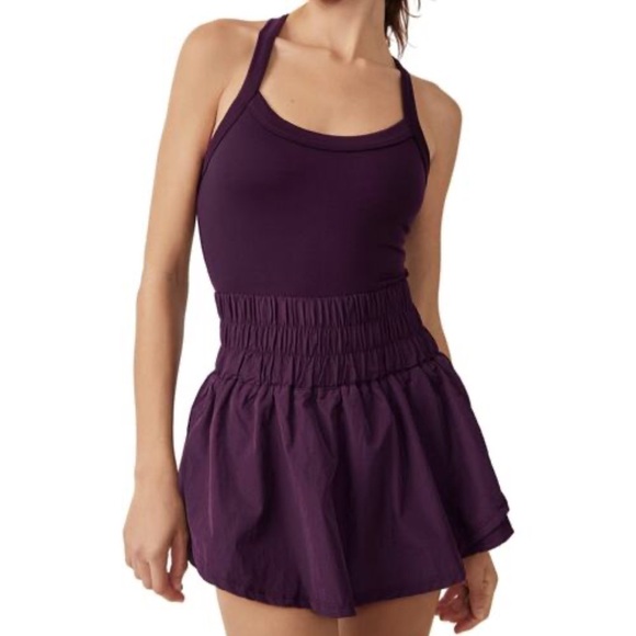Free People Pants - Free People Movement Way Home Shortskie Purple Romper